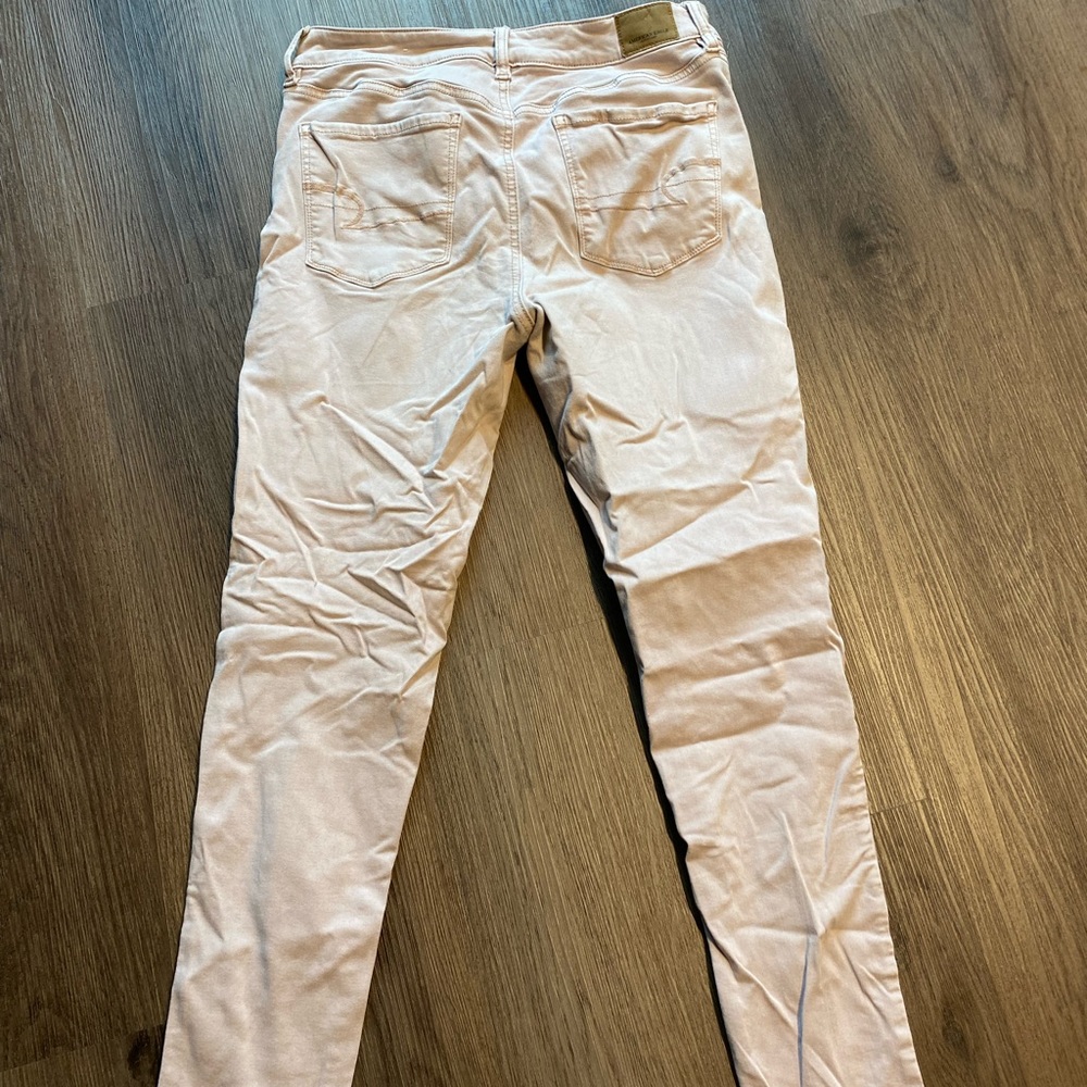 Pink skinny jeans